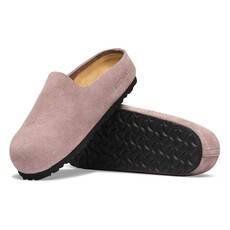 BIRKENSTOCK AMSTERDAM WRAPPED SUEDE-FADED PURPLE | BEND SHOE CO