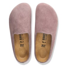 BIRKENSTOCK AMSTERDAM WRAPPED SUEDE-FADED PURPLE | BEND SHOE CO