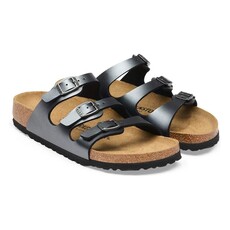 BIRKENSTOCK FLORIDA BIRKO-FLOR-METALLIC BLACK | BEND SHOE CO