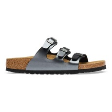 BIRKENSTOCK FLORIDA BIRKO-FLOR-METALLIC BLACK | BEND SHOE CO