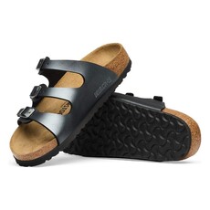 BIRKENSTOCK FLORIDA BIRKO-FLOR-METALLIC BLACK | BEND SHOE CO