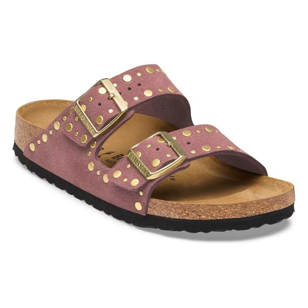 BIRKENSTOCK ARIZONA RIVETS SUEDE-PEPPER | BEND SHOE CO