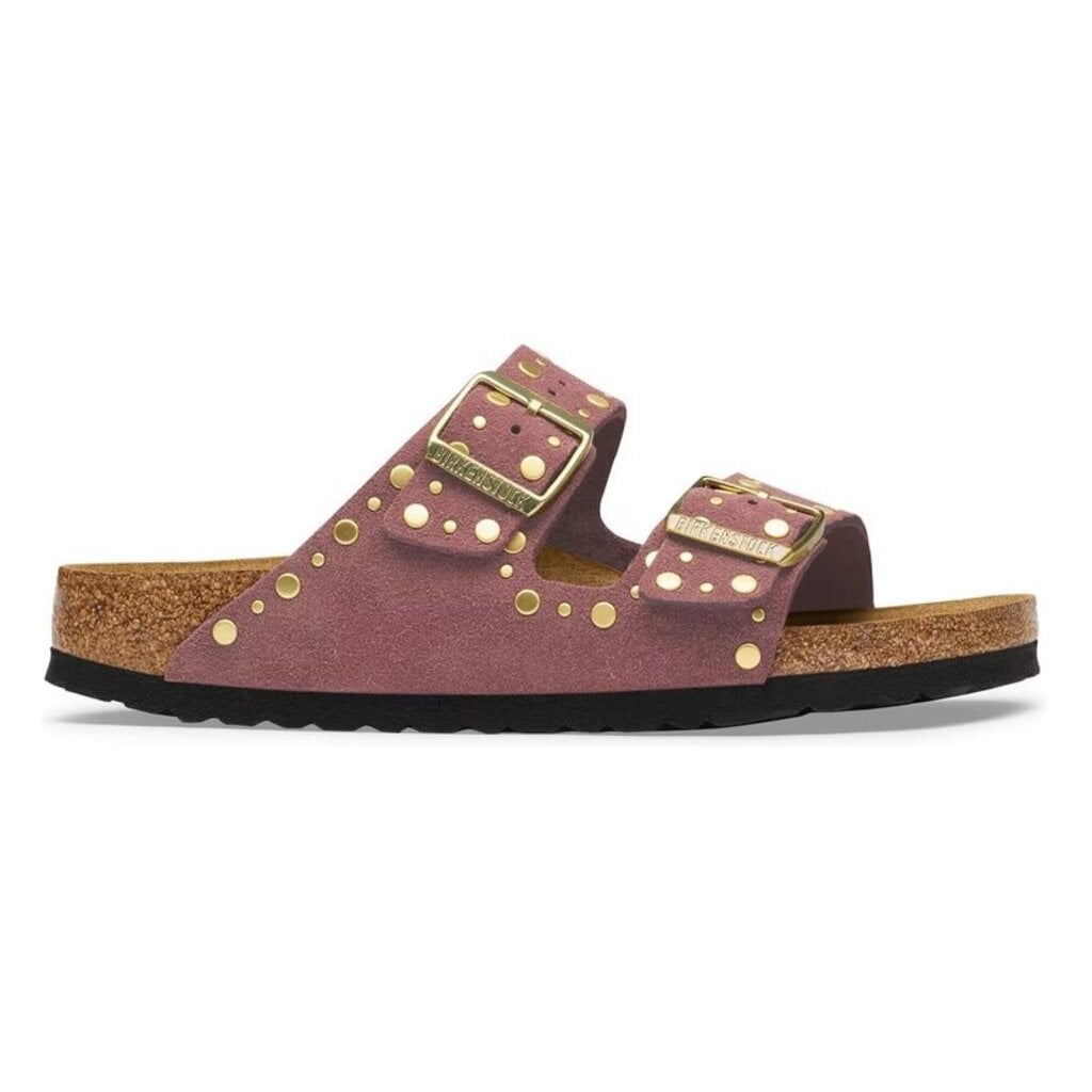 BIRKENSTOCK ARIZONA RIVETS SUEDE-PEPPER | BEND SHOE CO