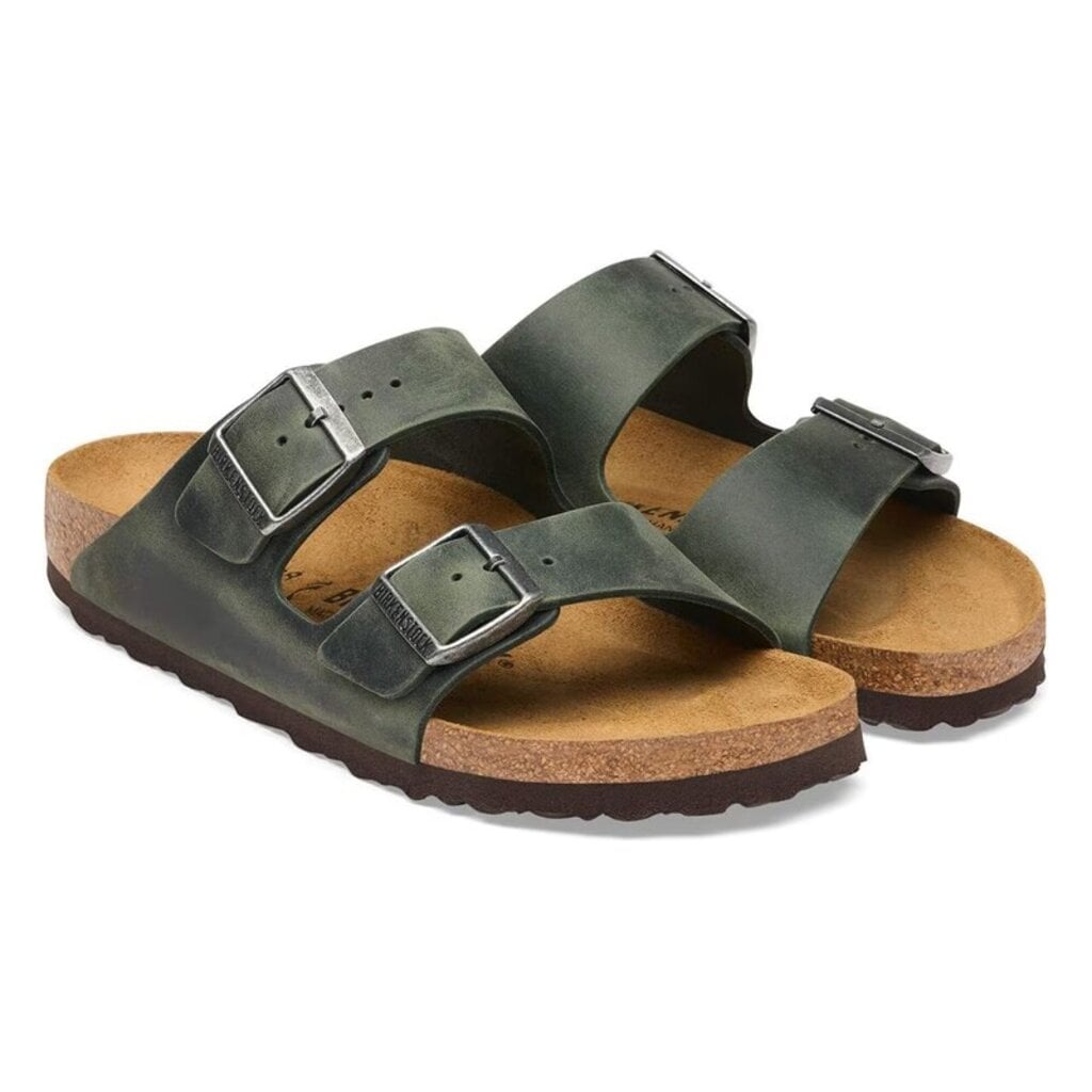 BIRKENSTOCK ARIZONA OILED LEATHER-THYME | BEND SHOE CO