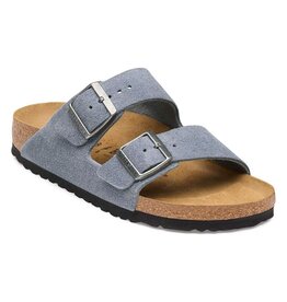 BIRKENSTOCK ARIZONA SUEDE-STONE BLUE