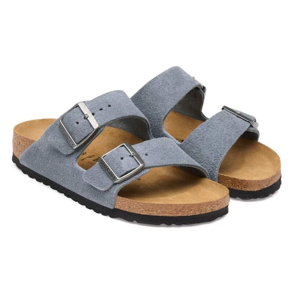 BIRKENSTOCK ARIZONA SUEDE-STONE BLUE | BEND SHOE CO