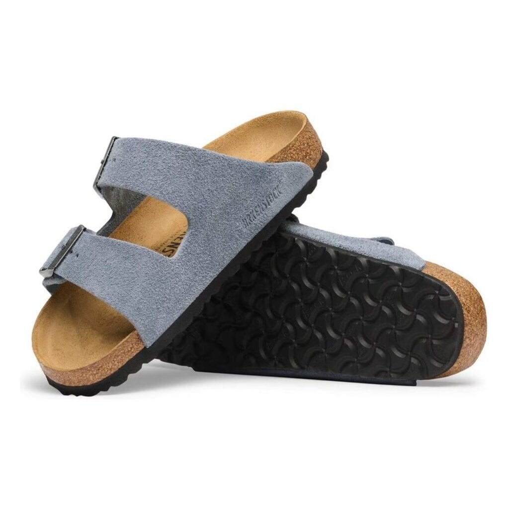 BIRKENSTOCK ARIZONA SUEDE-STONE BLUE | BEND SHOE CO