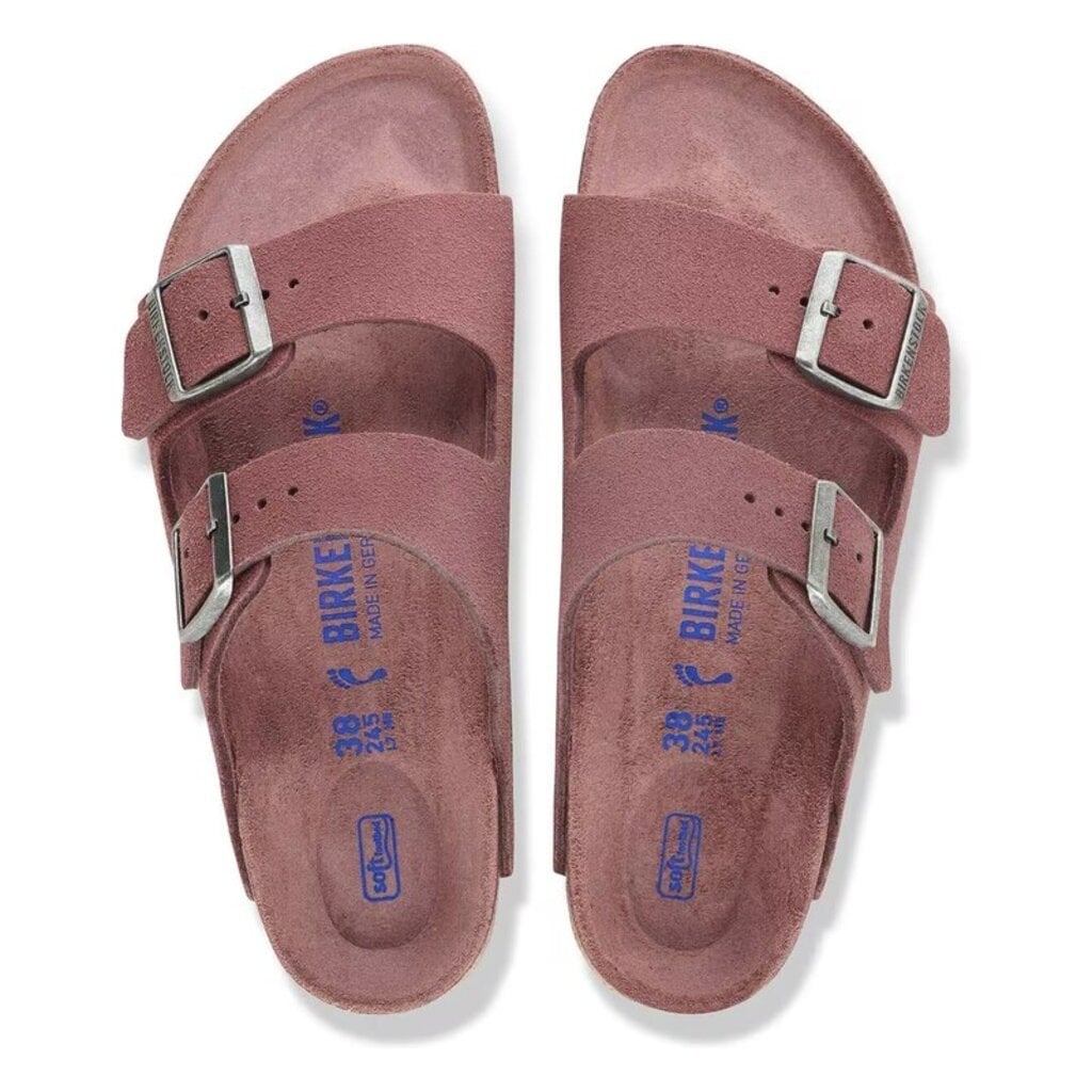 BIRKENSTOCK ARIZONA SOFT FOOTBED SUEDE-PEPPER | BEND SHOE CO