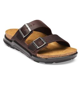 BIRKENSTOCK MEN'S ARIZONA CROSSTOWN OILED LEATHER-HABANA