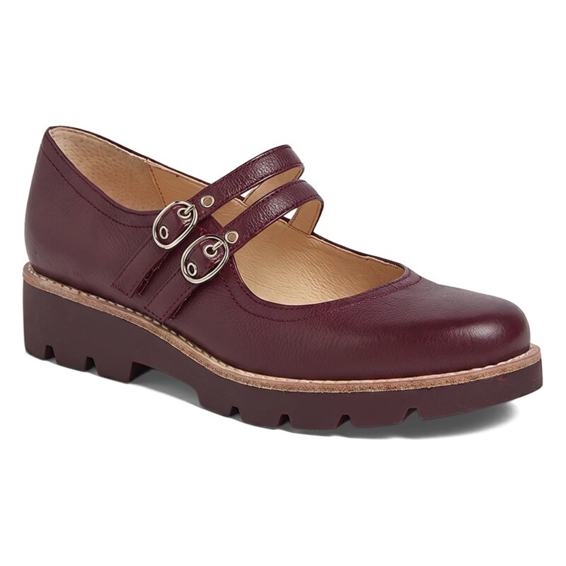 DJANGO & JULIETTE WOMEN'S DABBIE-BURGUNDY/BURGUNDY