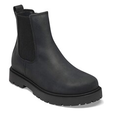 BIRKENSTOCK HIGHWOOD SLIP ON OILED LEATHER-BLACK | BEND SHOE CO