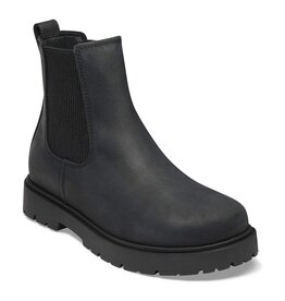 BIRKENSTOCK HIGHWOOD SLIP ON OILED LEATHER-BLACK