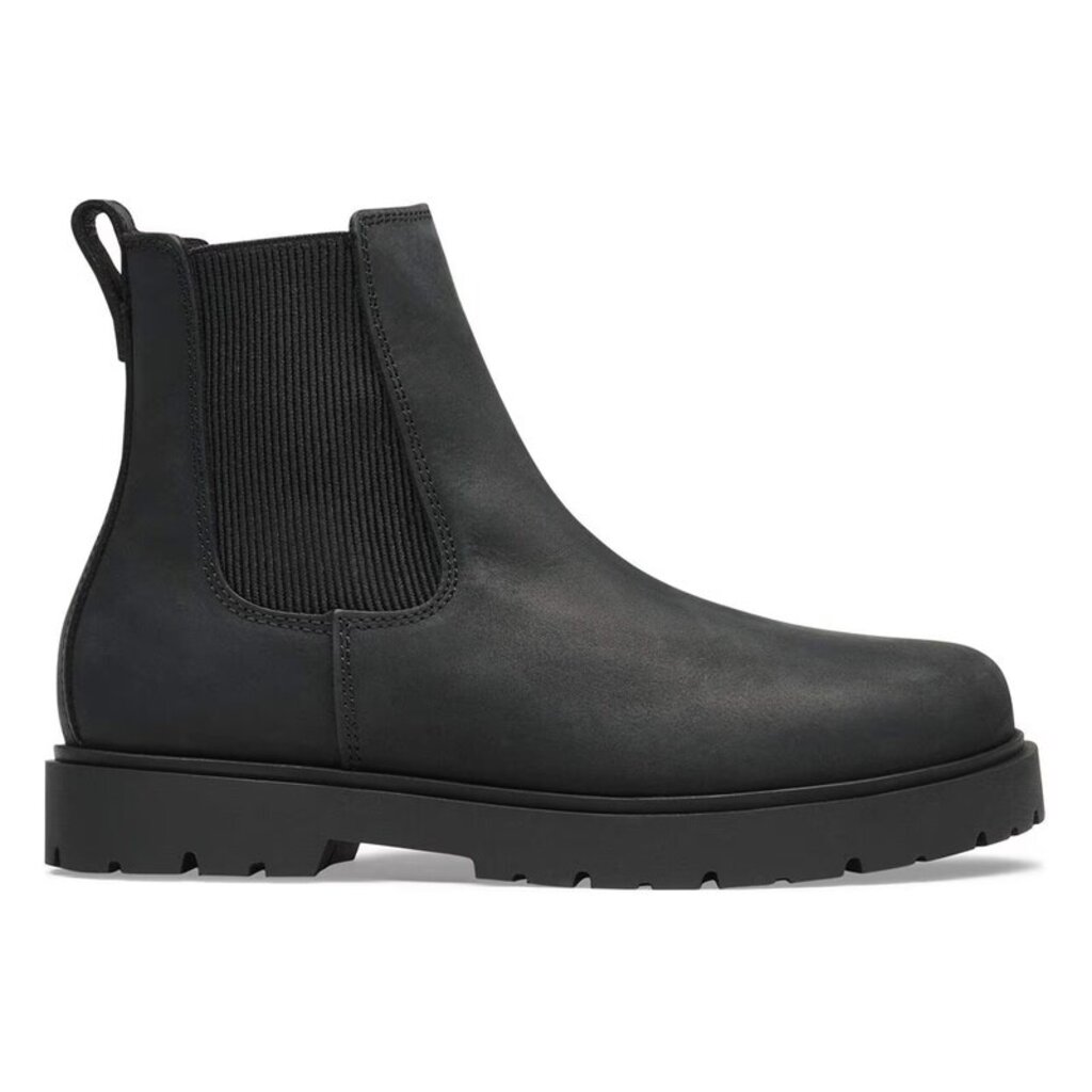 BIRKENSTOCK HIGHWOOD SLIP ON OILED LEATHER-BLACK | BEND SHOE CO