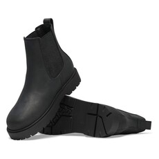 BIRKENSTOCK HIGHWOOD SLIP ON OILED LEATHER-BLACK | BEND SHOE CO