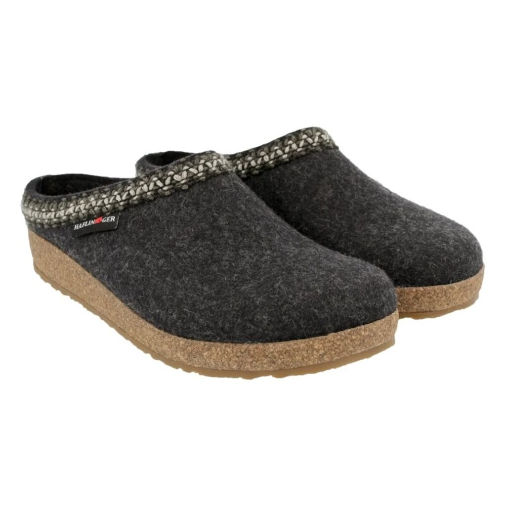 HAFLINGER ZIG ZAG-CHARCOAL | BEND SHOE CO