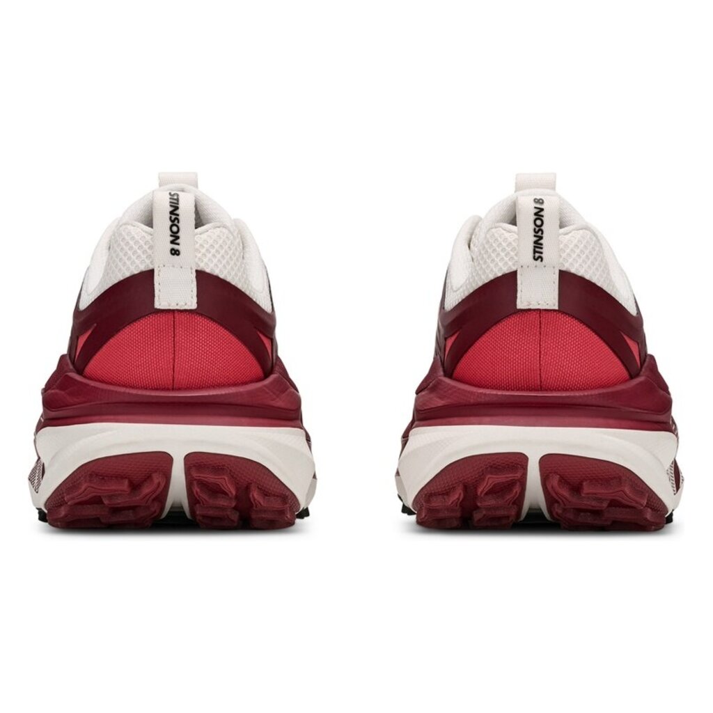 HOKA ONE ONE WOMEN'S STINSON 8-ALABASTER/VARSITY BURGUNDY