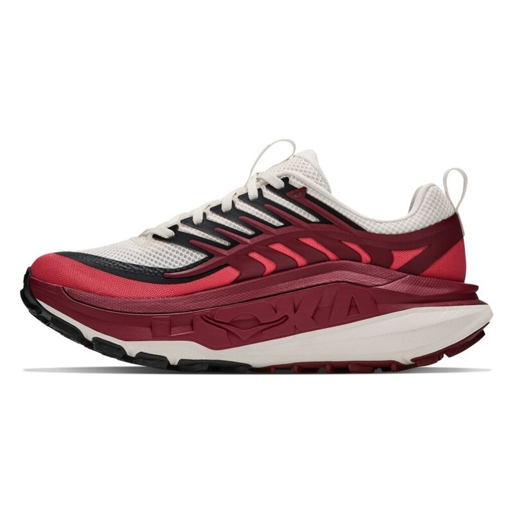 HOKA ONE ONE WOMEN'S STINSON 8-ALABASTER/VARSITY BURGUNDY