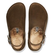 BIRKENSTOCK LUTRY SUEDE/NUBUCK SHEARLING-CARAFE | BEND SHOE CO
