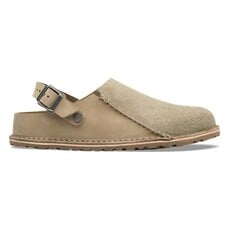BIRKENSTOCK LUTRY SUEDE/NUBUCK SHEARLING-TAUPE | BEND SHOE CO
