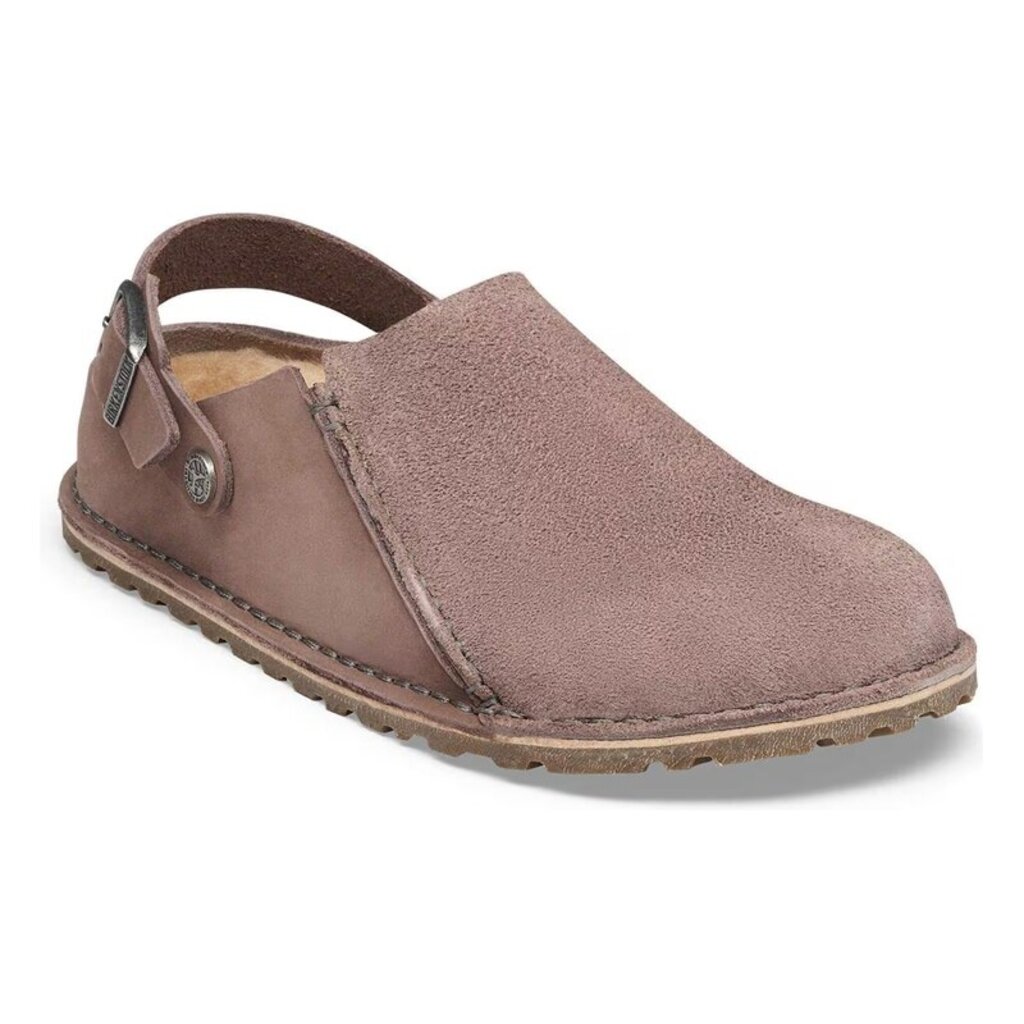 BIRKENSTOCK LUTRY SUEDE/NUBUCK SHEARLING-FADED PURPLE | BEND SHOE CO