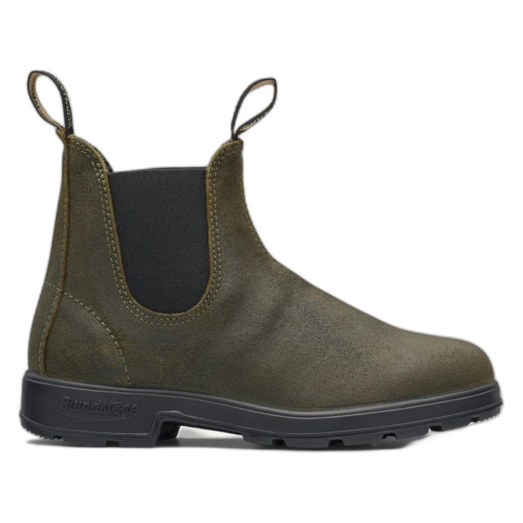 BLUNDSTONE ORIGINAL SUEDE CHELSEA BOOT-DARK OLIVE | BEND SHOE CO