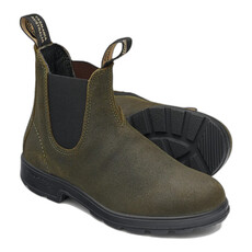 BLUNDSTONE ORIGINAL SUEDE CHELSEA BOOT-DARK OLIVE | BEND SHOE CO