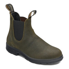 BLUNDSTONE ORIGINAL SUEDE CHELSEA BOOT-DARK OLIVE | BEND SHOE CO