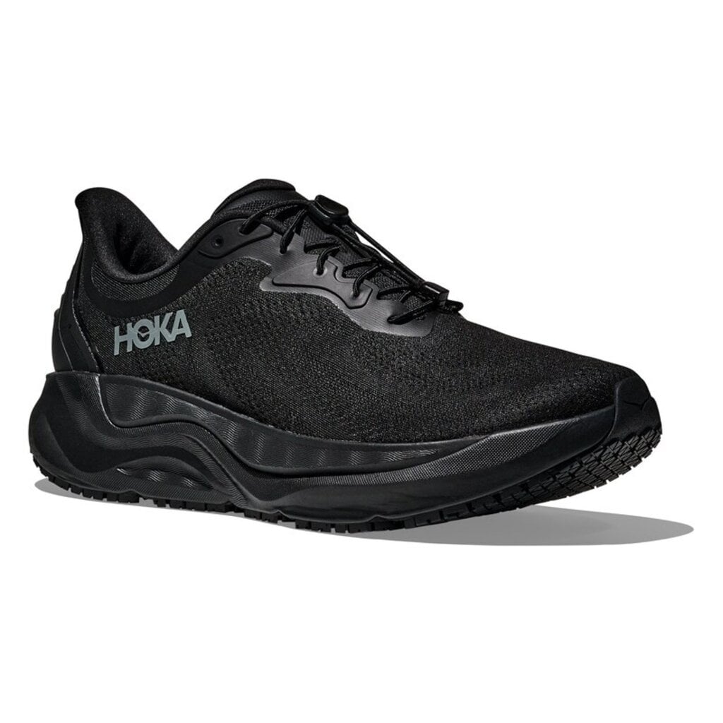HOKA ONE ONE MEN'S ARAHI SLIP RESISTANT-BLACK/BLACK | BEND SHOE CO