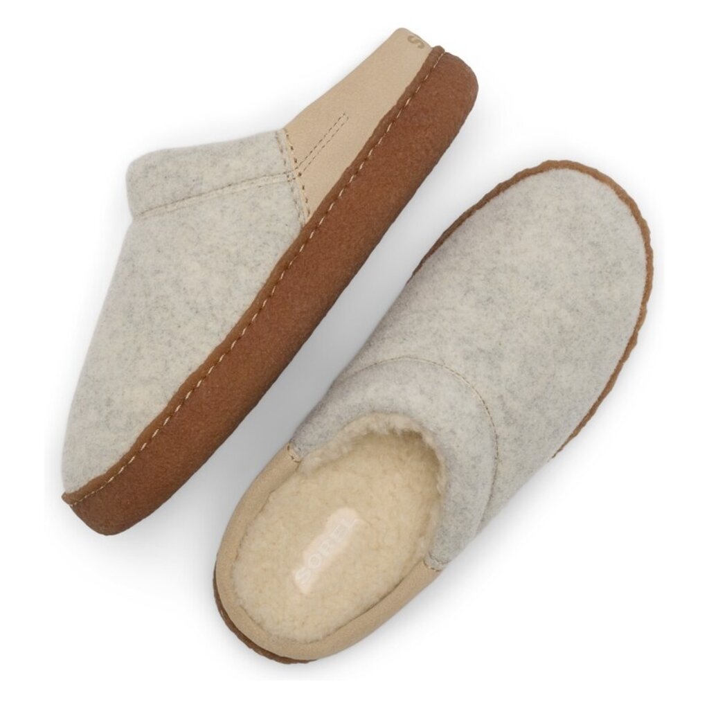SOREL WOMEN'S NAKISKA III SCUFF-ANCIENT FOSSIL | BEND SHOE CO