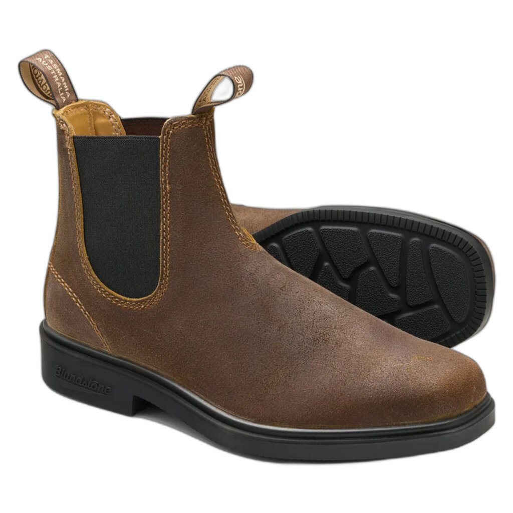 BLUNDSTONE DRESS CHELSEA BOOT SUEDE-TOBACCO | BEND SHOE CO