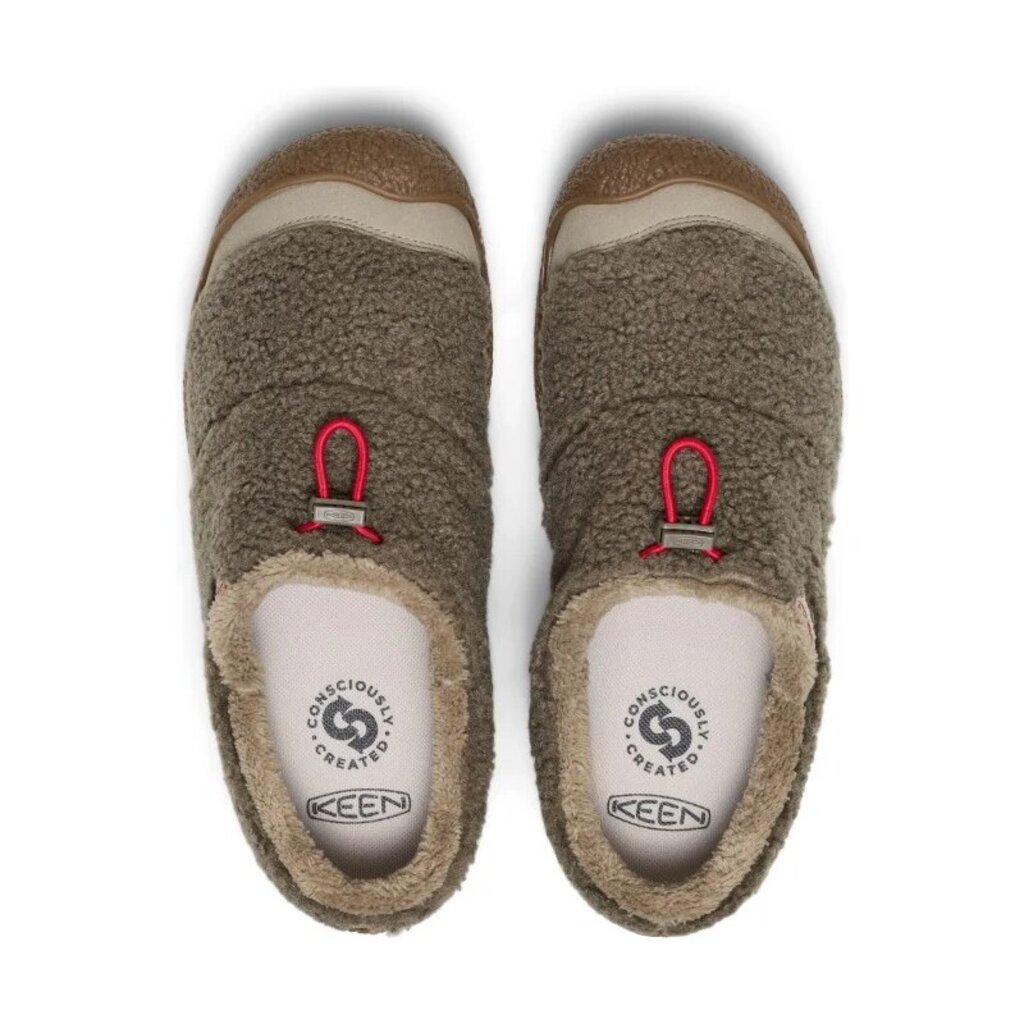 KEEN WOMEN'S HOWSER III SLIDE SHERPA FLEECE-BRINDLE/BRINDLE