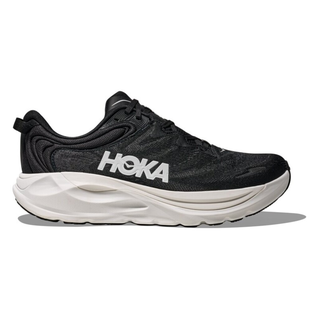 HOKA ONE ONE MEN'S GAVIOTA 6-BLACK/WHITE | BEND SHOE CO