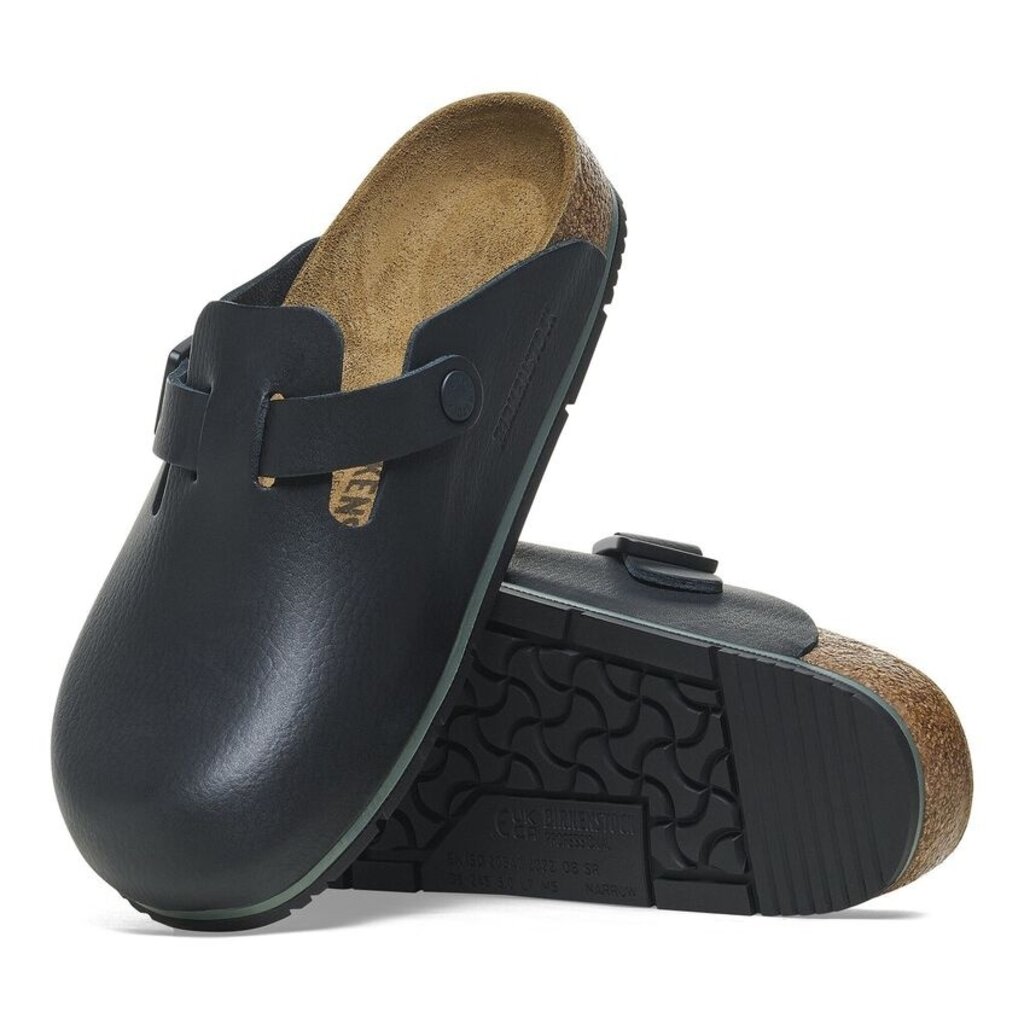 BIRKENSTOCK BOSTON PRO LEATHER-BLACK | BEND SHOE CO