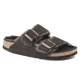 BIRKENSTOCK ARIZONA SHEARLING SUEDE LEATHER-MOCHA