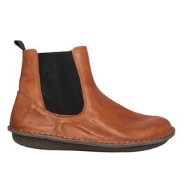 VIBAe HELSINKI LEATHER BOOT-COGNAC BROWN