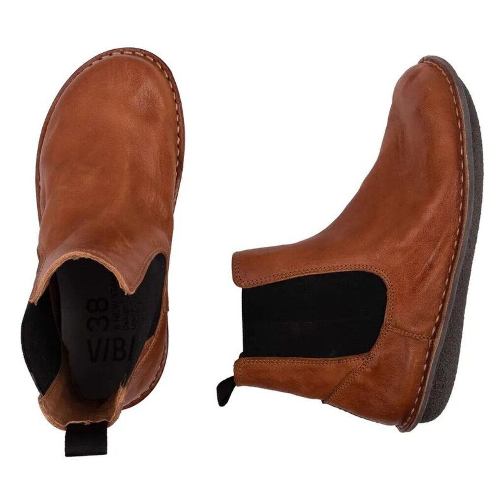 VIBAe HELSINKI LEATHER BOOT-COGNAC BROWN | BEND SHOE CO