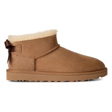 UGG WOMEN'S ULTRA MINI BAILEY BOW-CHESTNUT | BEND SHOE CO