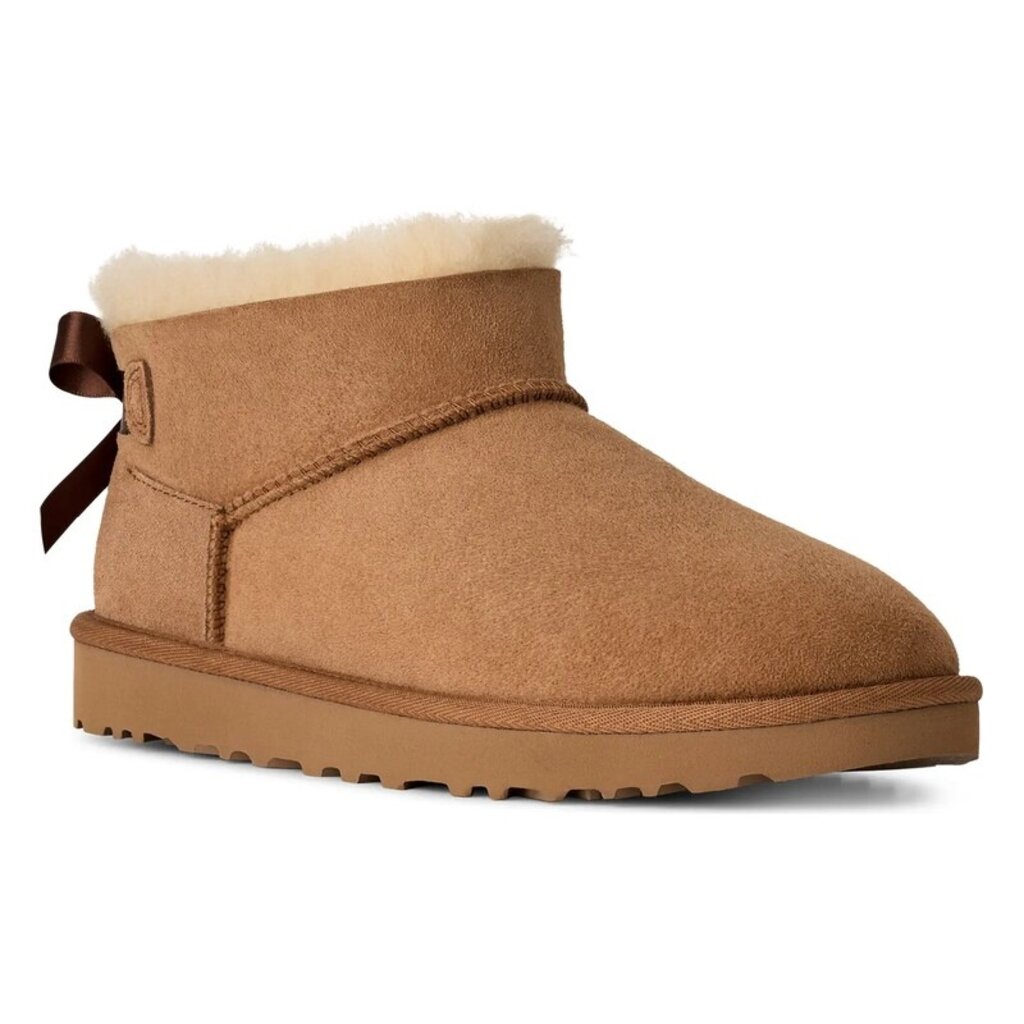 UGG WOMEN'S ULTRA MINI BAILEY BOW-CHESTNUT | BEND SHOE CO