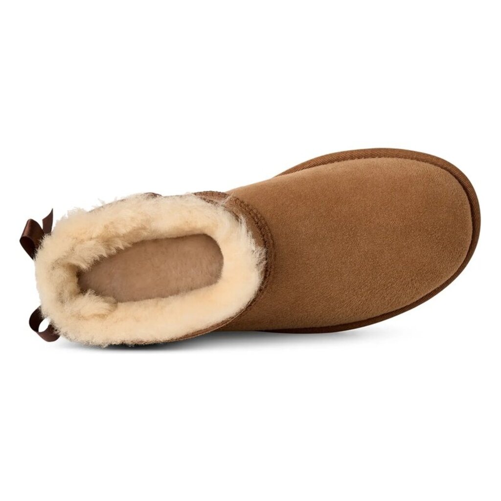 UGG WOMEN'S ULTRA MINI BAILEY BOW-CHESTNUT | BEND SHOE CO