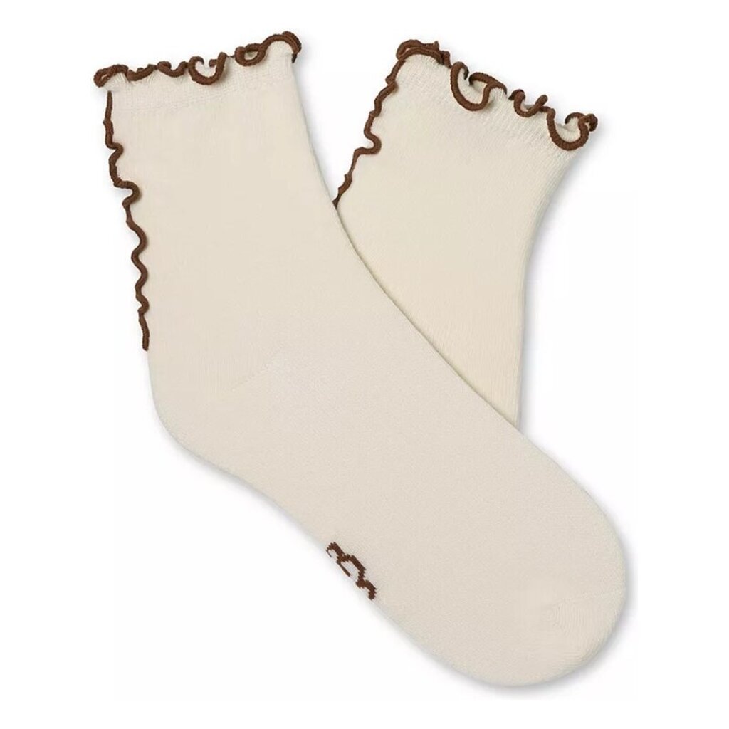UGG KARSYN LETTUCE EDGE QUARTER II VANILLA/CHESTNUT OS | BEND SHOE CO