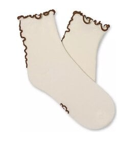UGG KARSYN LETTUCE EDGE QUARTER II VANILLA/CHESTNUT OS
