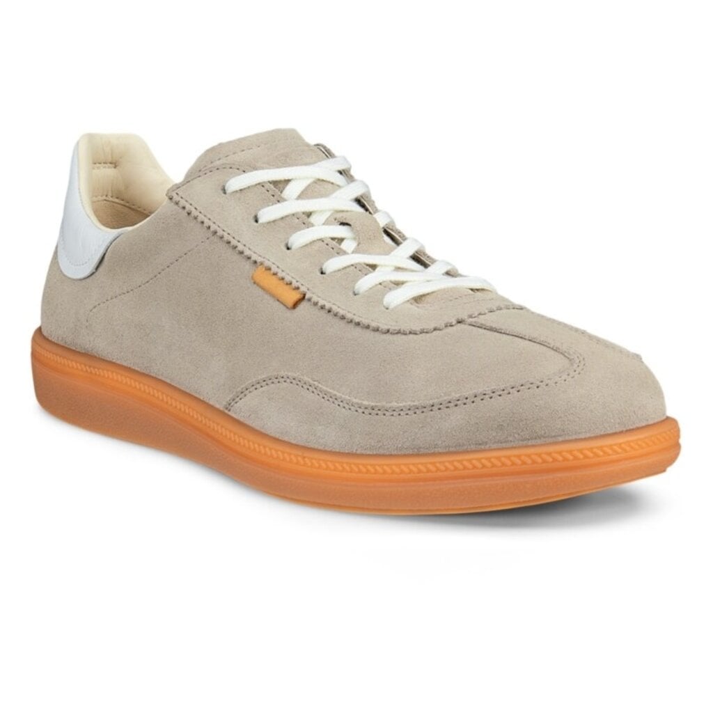 ECCO WOMEN'S SOFT 11 LACE UP-PURE CASHMERE/BRIGHT WHITE | BEND SHOE CO