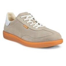 ECCO WOMEN'S SOFT 11 LACE UP-PURE CASHMERE/BRIGHT WHITE | BEND SHOE CO