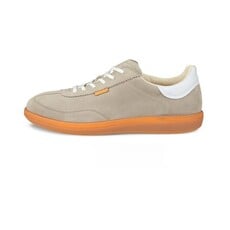ECCO WOMEN'S SOFT 11 LACE UP-PURE CASHMERE/BRIGHT WHITE | BEND SHOE CO