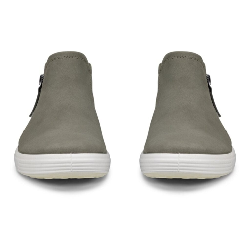 ECCO WOMEN'S SOFT 7 SIDE ZIP BOOTIE-SMOKEY OLIVE | BEND SHOE CO