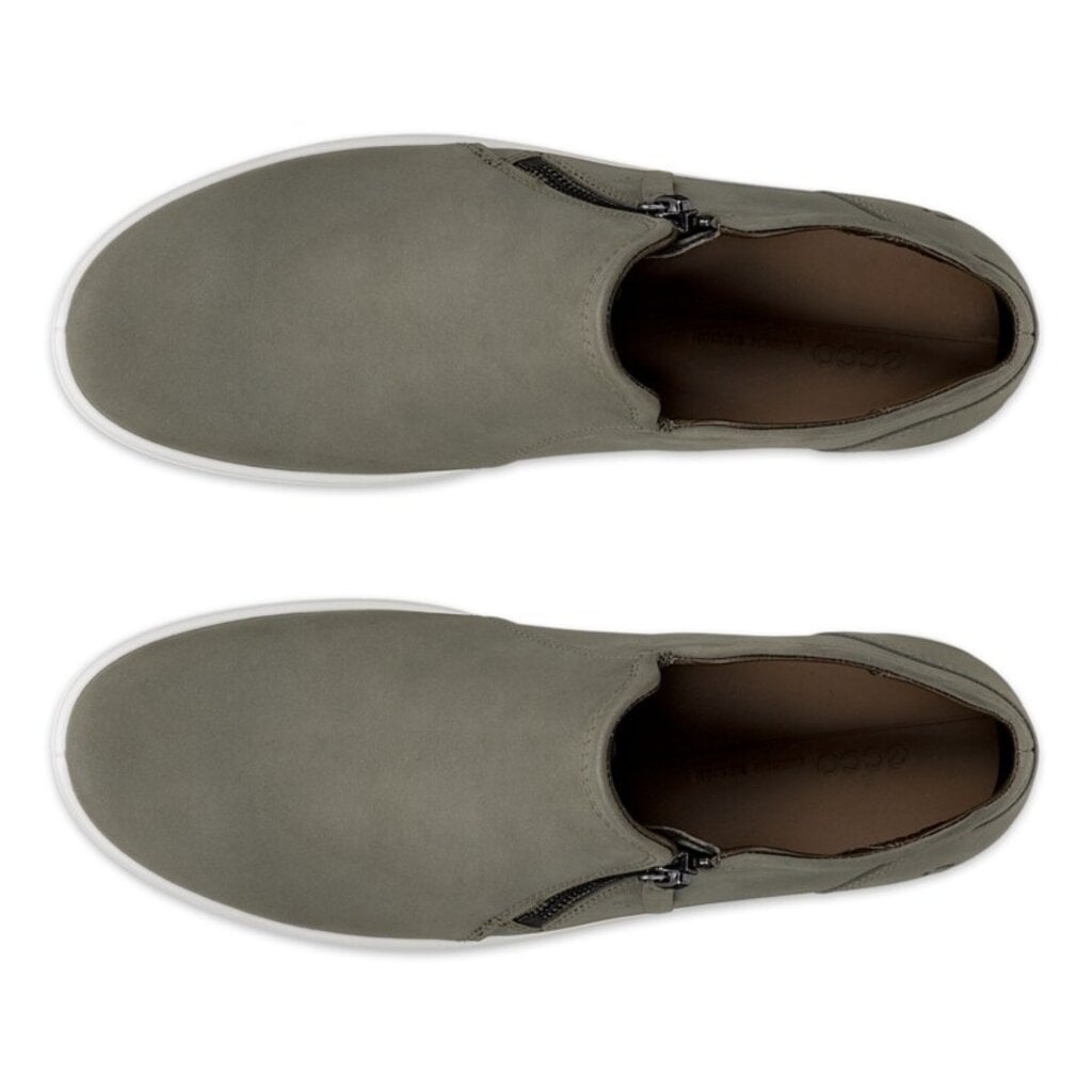 ECCO WOMEN'S SOFT 7 SIDE ZIP BOOTIE-SMOKEY OLIVE | BEND SHOE CO