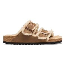 BIRKENSTOCK ARIZONA SHEARLING SUEDE-DARK TEA/SANDCASTLE | BEND SHOE CO