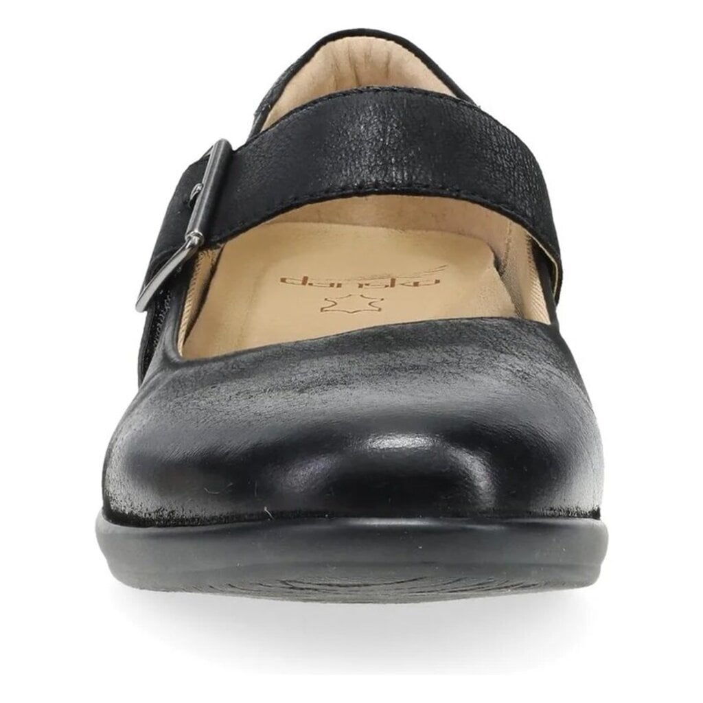 DANSKO WOMEN'S COLLETTE BURNISHED NUBUCK-BLACK | BEND SHOE CO