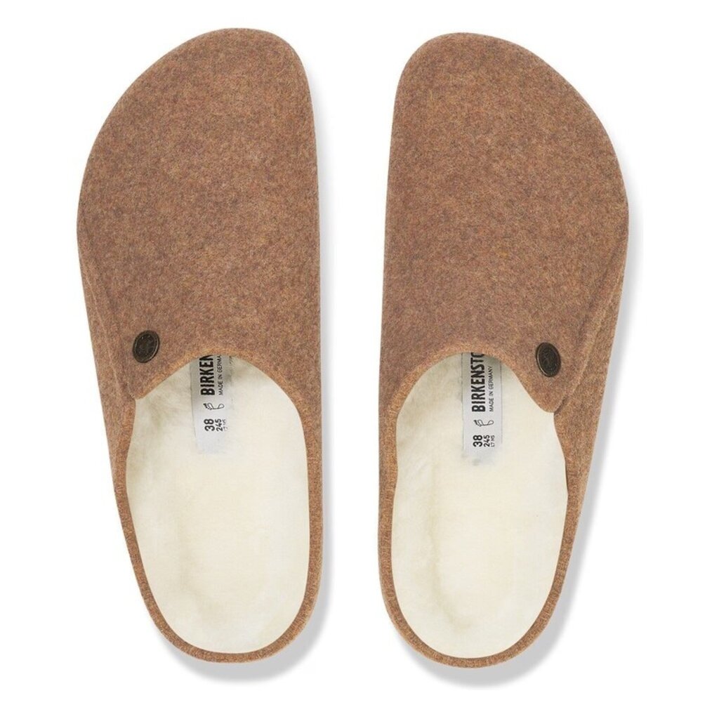 BIRKENSTOCK ZERMATT WOOL/SHEARLING-TOFFEE/NATURAL | BEND SHOE CO