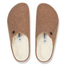 BIRKENSTOCK ZERMATT WOOL/SHEARLING-TOFFEE/NATURAL | BEND SHOE CO